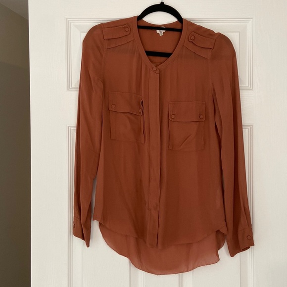 Aritzia blouse, 100% silk button up - Picture 1 of 4